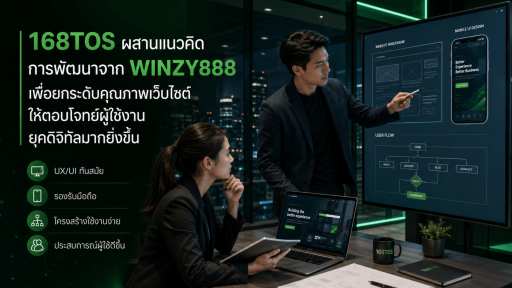 168TOS กับการยกระดับประสบการณ์ผู้ใช้งานผ่านระบบที่ออกแบบมาอย่างมีมาตรฐานและตรวจสอบได้